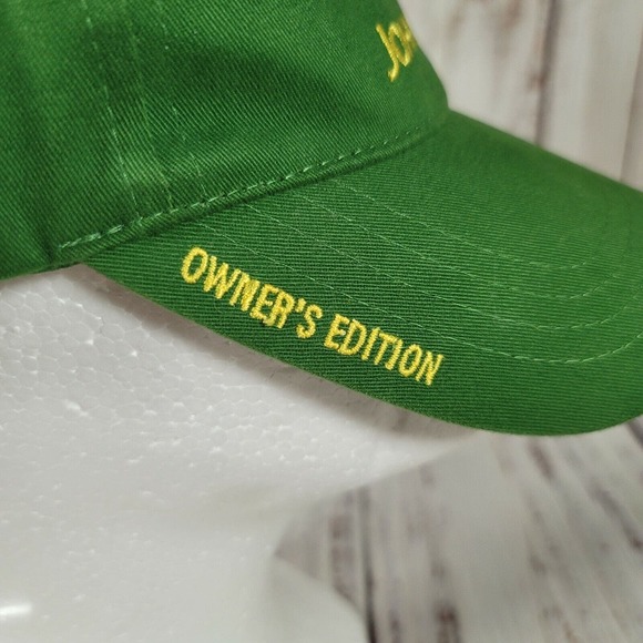 John Deere Owner's Edition Green Adjustable Adult Baseball Ball Cap Hat - Picture 2 of 10